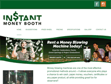 Tablet Screenshot of instantmoneybooth.com